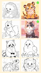 Animal coloring pages games screenshot 12