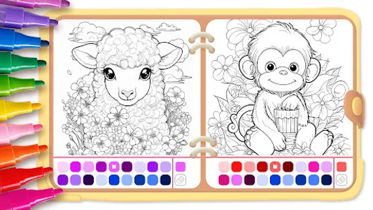 Animal coloring pages games screenshot 15