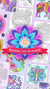 Mandalas: Color By Number screenshot 10