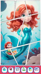 Mermaid Coloring Games Sanrio screenshot 2