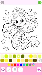 Mermaid Coloring:Mermaid games screenshot 12