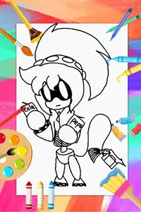 Murder Drones Coloring Book screenshot 2
