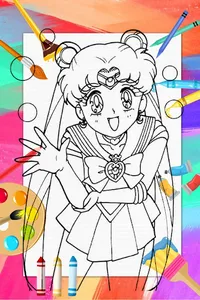 Sailor Moon Coloring Book screenshot 0