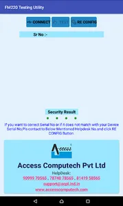 FM220 Testing Utility screenshot 0