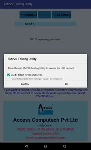 FM220 Testing Utility screenshot 1