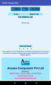 FM220 Testing Utility screenshot 2