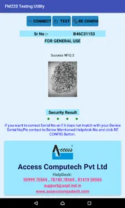 FM220 Testing Utility screenshot 4