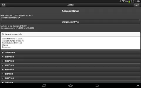 ASIFlex Self Service screenshot 10