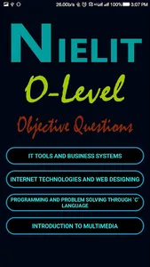 NIELIT O-LEVEL OBJECTIVE SOLUT screenshot 0