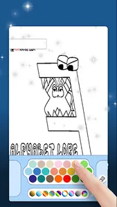 Alphabet lore: Coloring Game screenshot 1