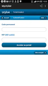 MyUQAM screenshot 3