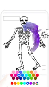 Skeleton Anatomy Coloring Book screenshot 1