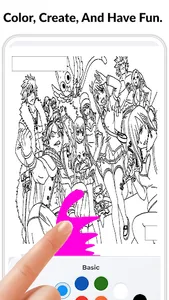 Anime Coloring Book: 100+ Page screenshot 1