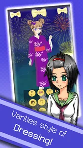 Anime School Girls Dress Up Ga screenshot 2