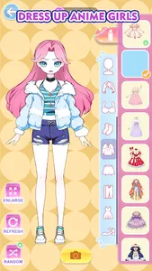 Anime Beauty Girl Dress Up screenshot 5