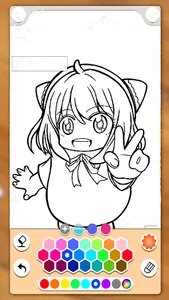 Anya Forger Coloring Pages Fun screenshot 0