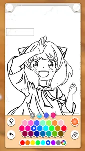 Anya Forger Coloring Pages Fun screenshot 1