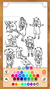 Anya Forger Coloring Pages Fun screenshot 6