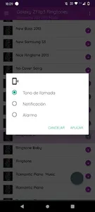 Galaxy ZFlip3 Ringtones screenshot 6
