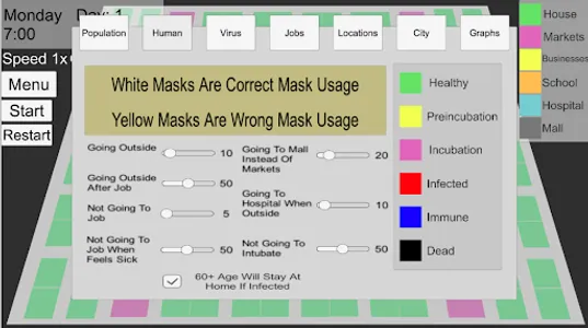 Virus Simulation In City screenshot 4