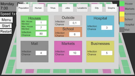 Virus Simulation In City screenshot 6