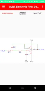 Quick electrical filter design screenshot 0