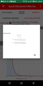 Quick electrical filter design screenshot 4