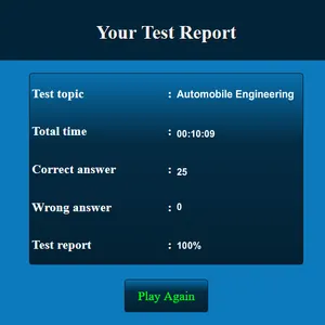 Automobile MCQ screenshot 9