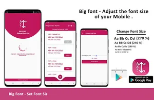 Change Font Size - Big Fonts screenshot 0