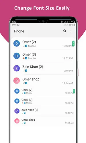 Change Font Size - Big Fonts screenshot 1