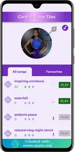 Cardi B Piano Tiles screenshot 2