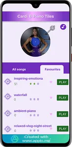 Cardi B Piano Tiles screenshot 3