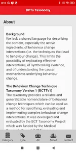 BCT Taxonomy screenshot 5