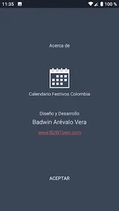 Calendario Festivos Colombia screenshot 1