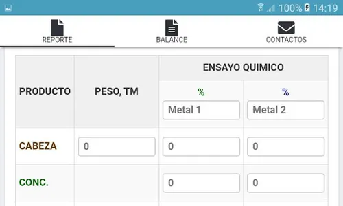 Balance Metalúrgico 2-2 screenshot 0