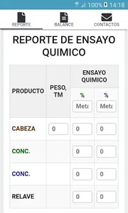 Balance Metalúrgico 2-2 screenshot 2
