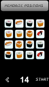 Sushi Memory: memory game screenshot 0