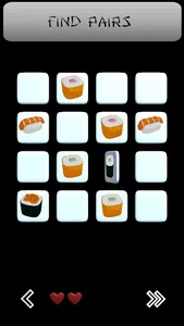 Sushi Memory: memory game screenshot 1