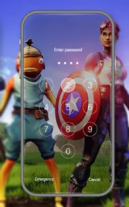 Lock screen Fnbr Battle Royale screenshot 1
