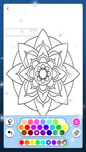 Beautiful Mandala Coloring Art screenshot 0