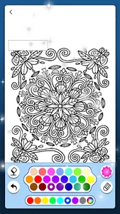 Beautiful Mandala Coloring Art screenshot 1