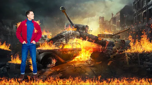 Fire photo editor - Pic Frame screenshot 1