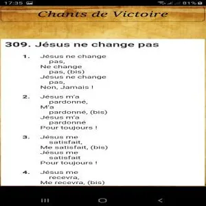 Chants de Victoire screenshot 0