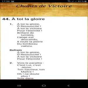 Chants de Victoire screenshot 3