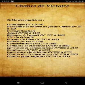 Chants de Victoire screenshot 4
