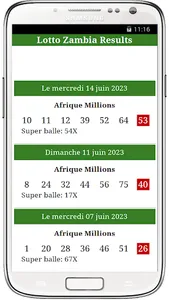 Lotto Zambia Results screenshot 3