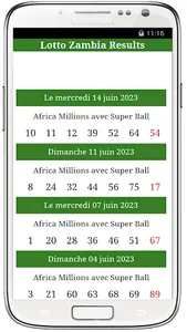 Lotto Zambia Results screenshot 4