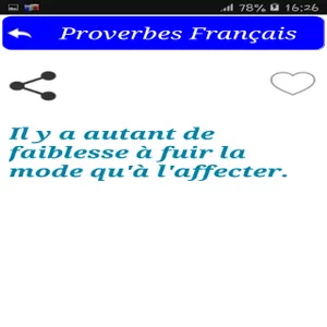 Proverbes Français screenshot 0