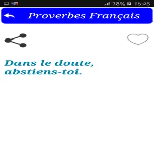 Proverbes Français screenshot 3