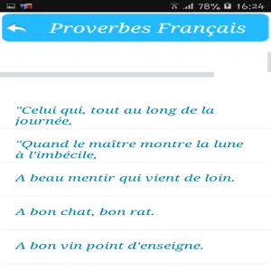 Proverbes Français screenshot 6
